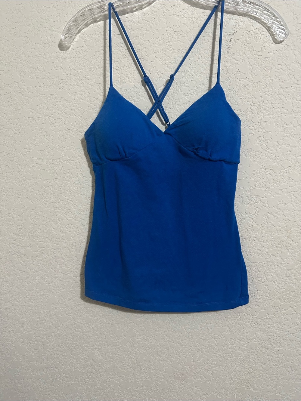 Vintage Wetseal Padded Tank Top Size Small Y2K Blue